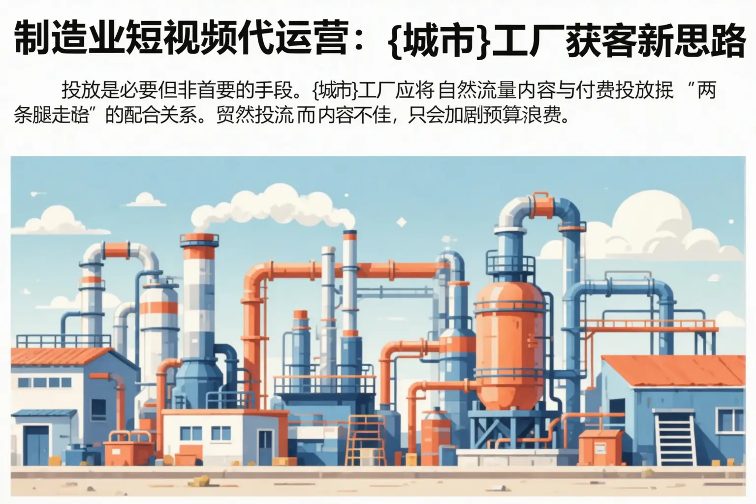 制造业短视频代运营:泸州工厂获客新思路