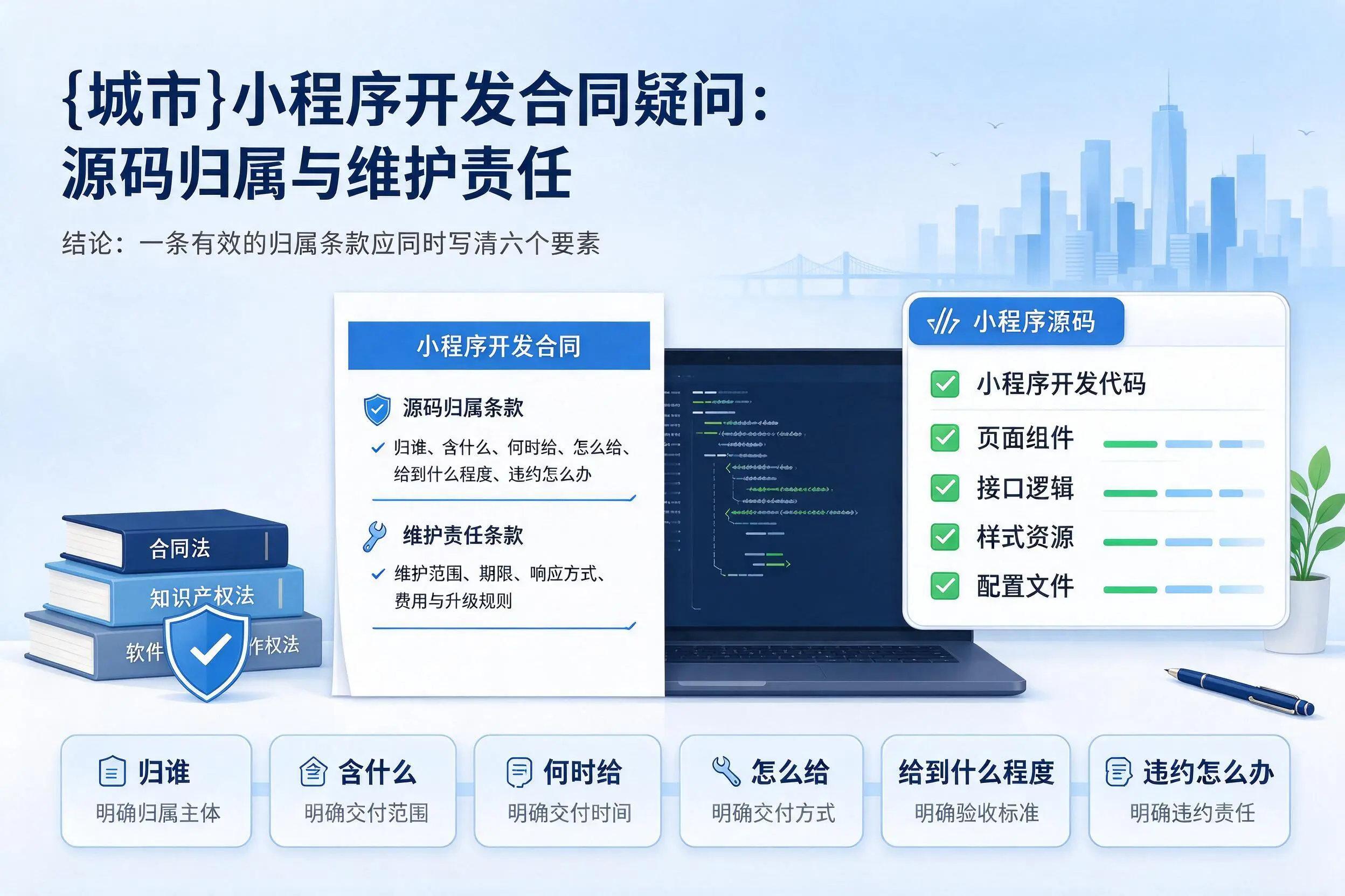 泸州小程序开发合同疑问:源码归属与维护责任