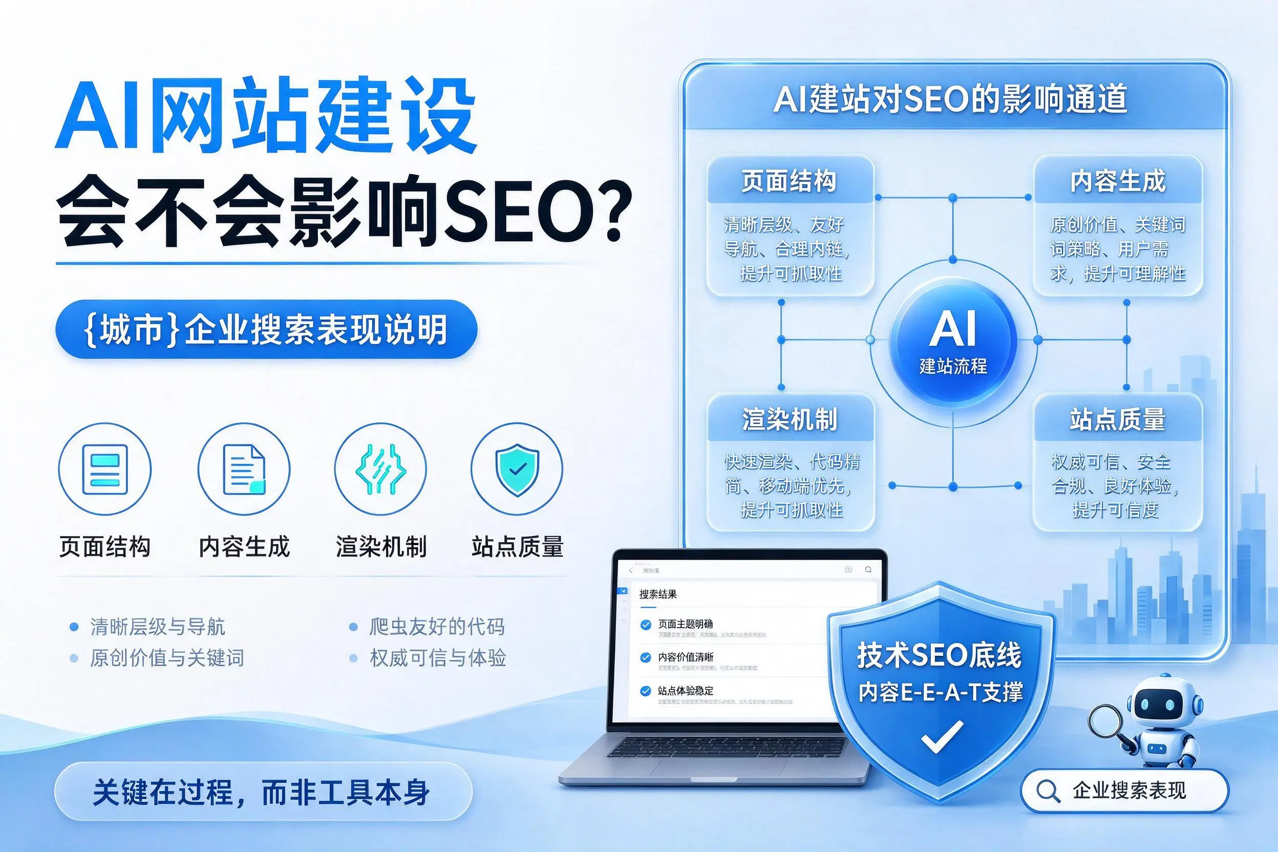 AI网站建设会不会影响SEO？泸州企业搜索表现说明