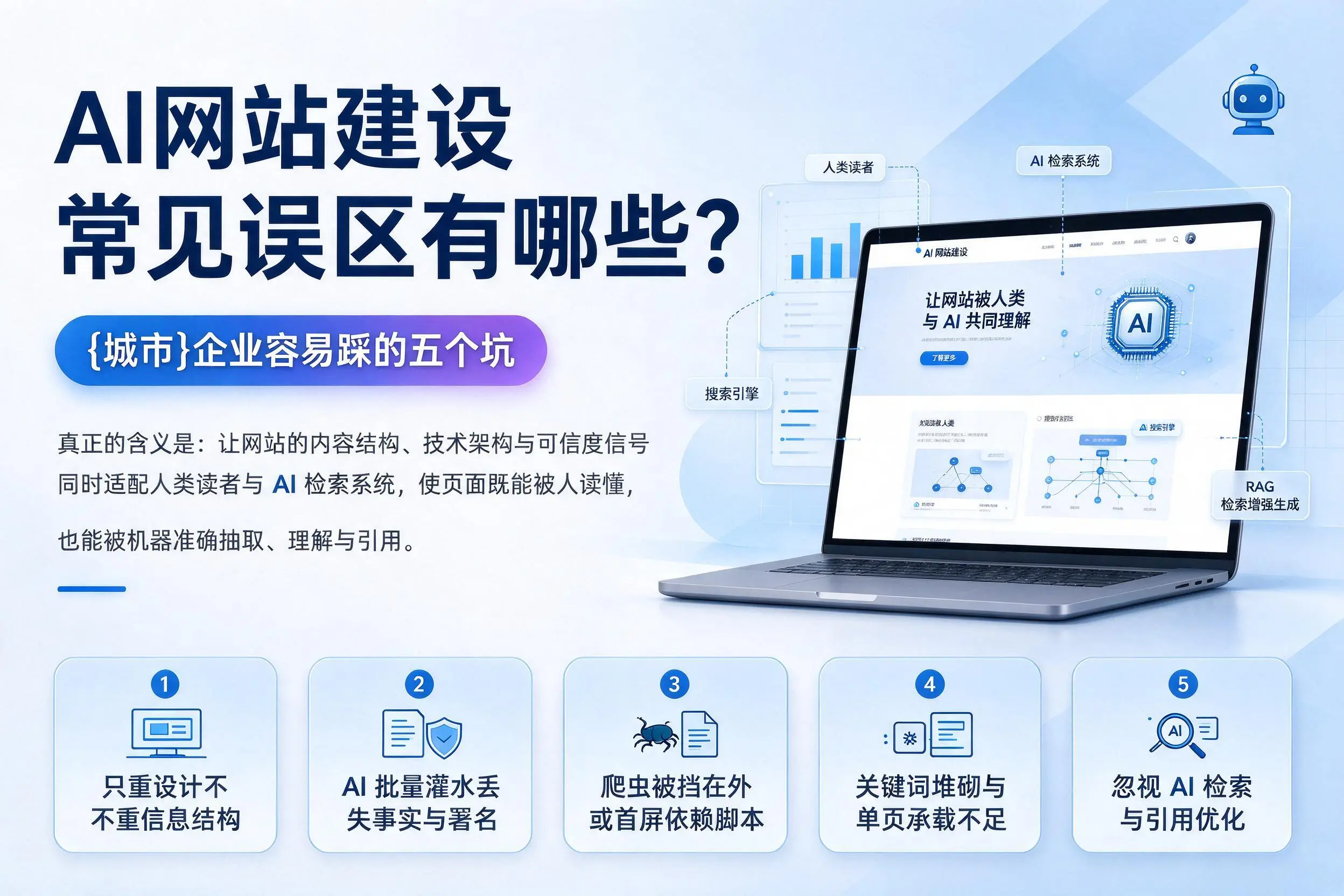 AI网站建设常见误区有哪些?泸州企业容易踩的五个坑
