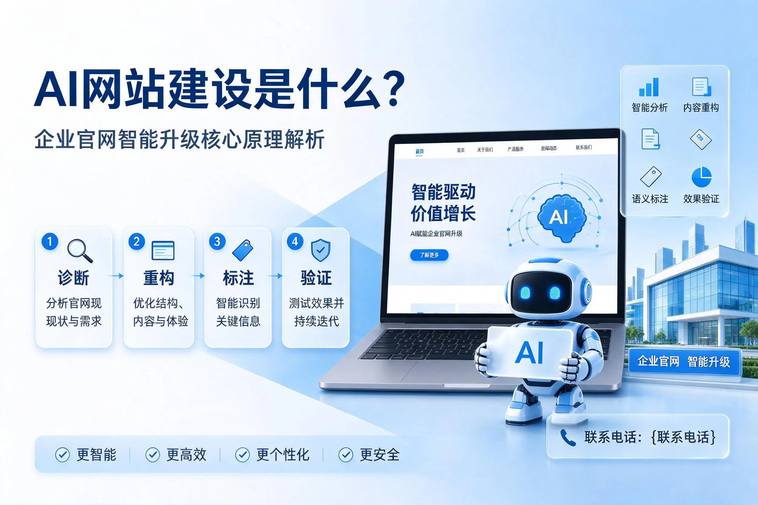AI网站建设是什么？泸州企业官网智能升级核心原理解析