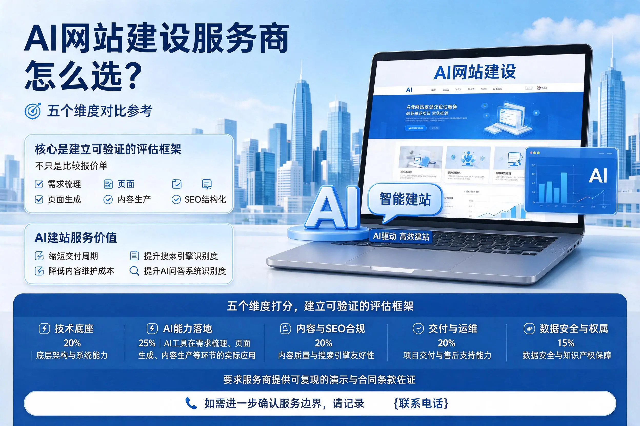 泸州AI网站建设服务商怎么选?五个维度对比参考